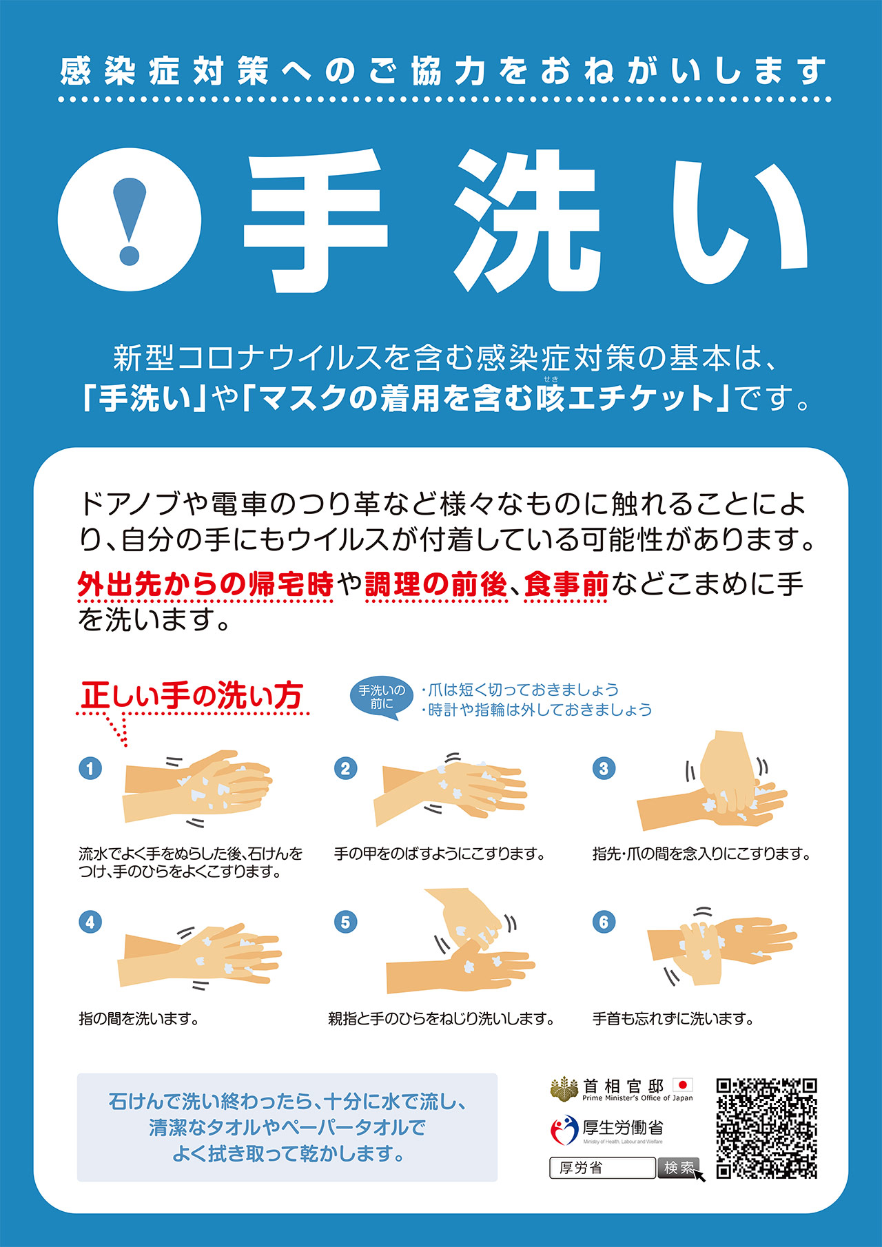 正しい手洗いの方法について - 今野病院
